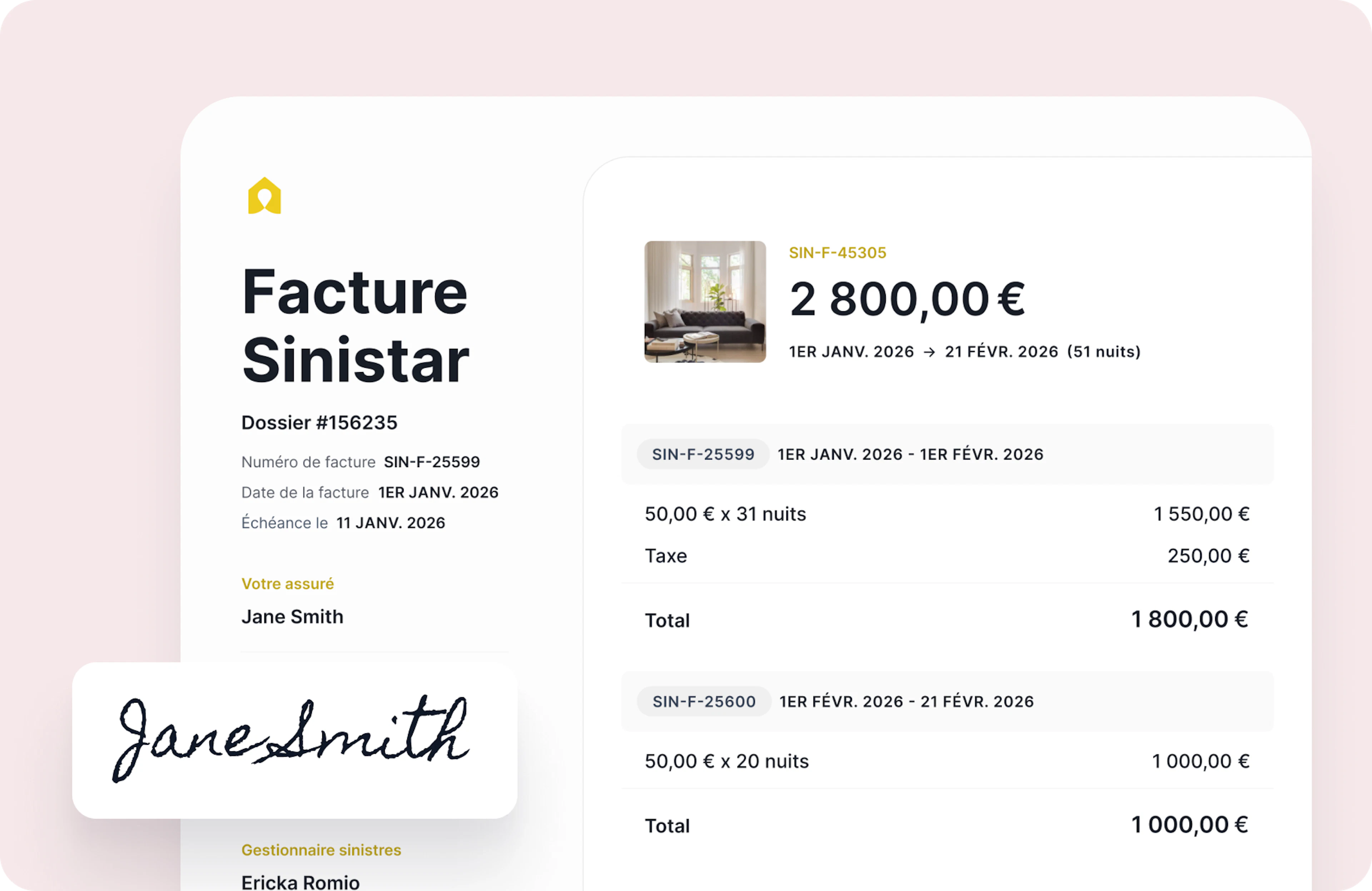 Nous nous chargeons de l’administratif et des paiements